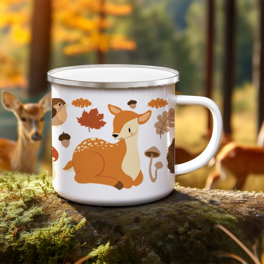 Forest friends enamel mug