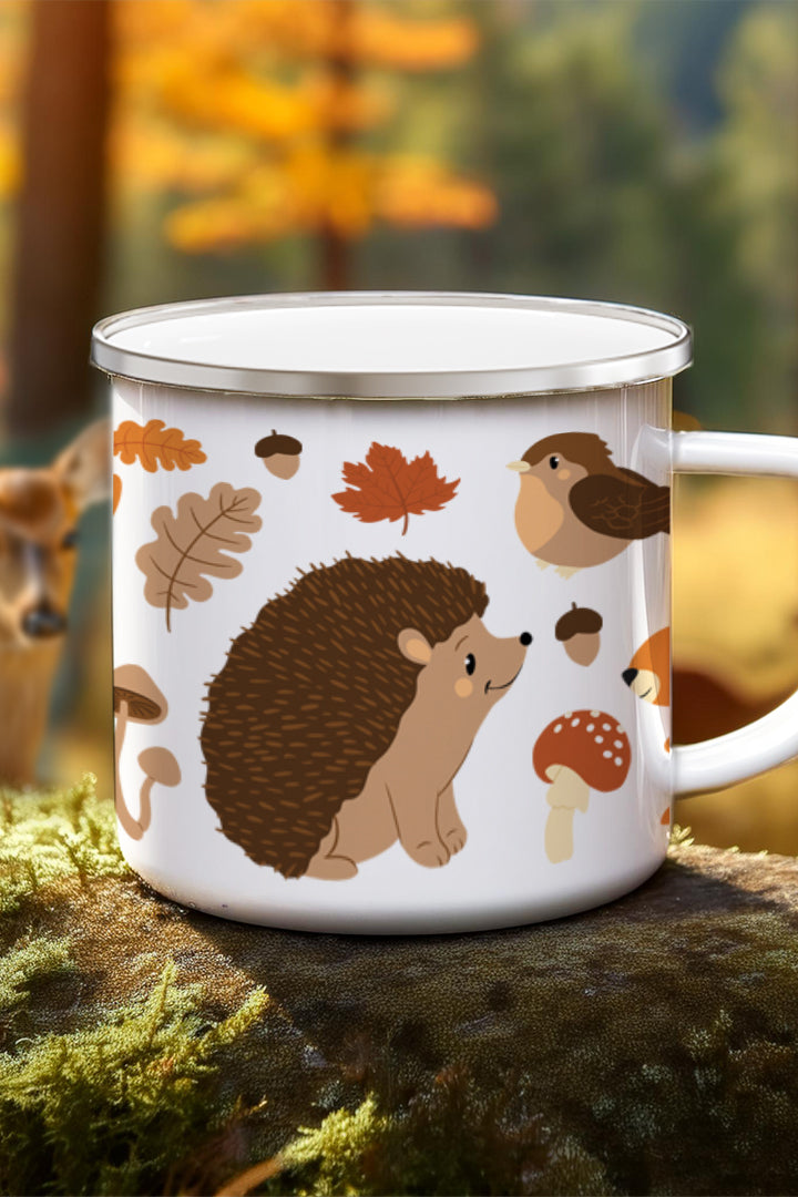 Forest friends enamel mug